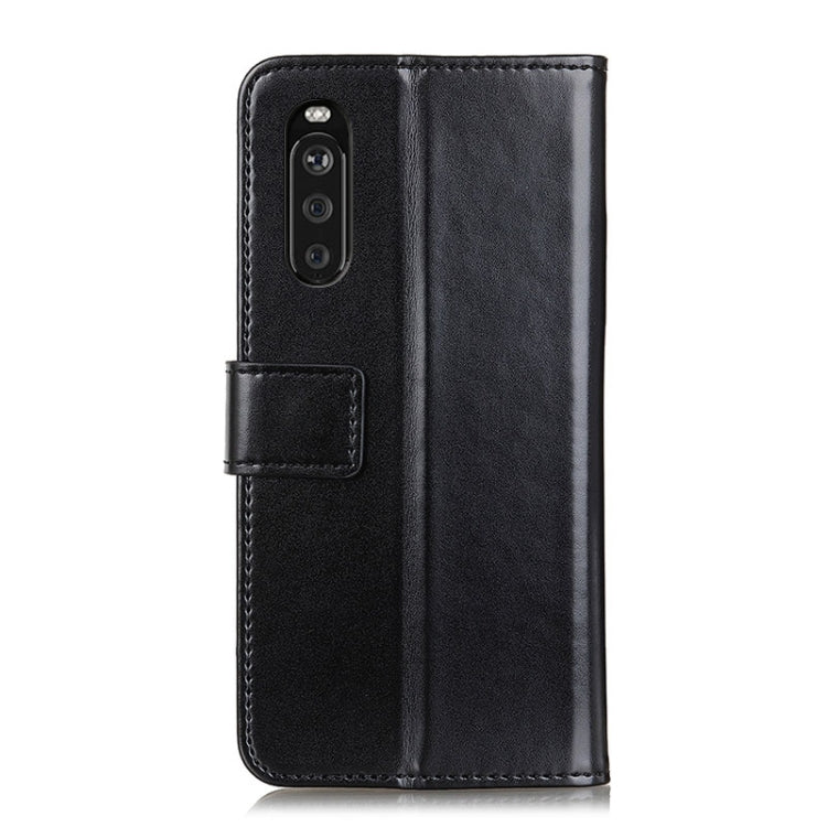 For Sony Xperia 10 III 3-Color Pearl Texture Magnetic Buckle Horizontal Flip PU Leather Case with Card Slots & Wallet & Holder
