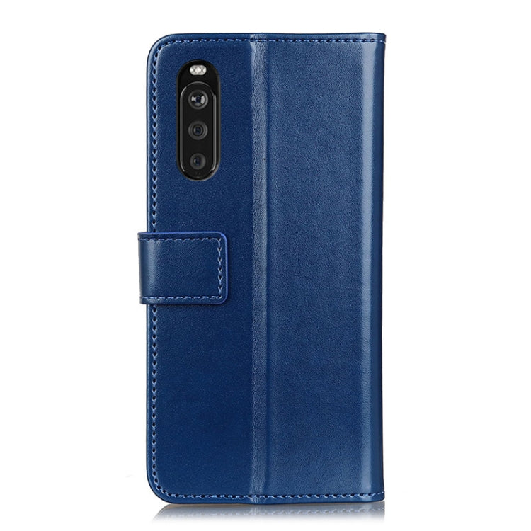For Sony Xperia 10 III 3-Color Pearl Texture Magnetic Buckle Horizontal Flip PU Leather Case with Card Slots & Wallet & Holder