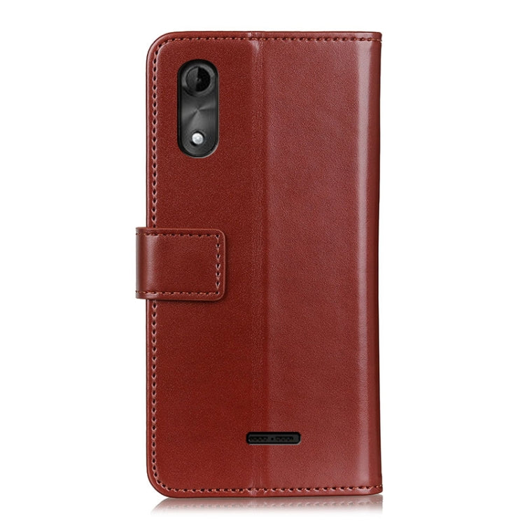 For Wiko Y51 3-Color Pearl Texture Magnetic Buckle Horizontal Flip PU Leather Case with Card Slots & Wallet & Holder