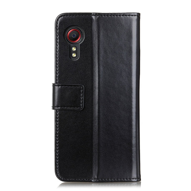For Samsung Galaxy Xcover 5 3-Color Pearl Texture Magnetic Buckle Horizontal Flip PU Leather Case with Card Slots & Wallet & Holder