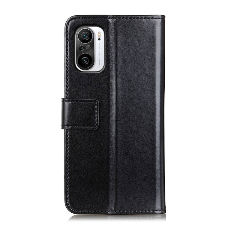 For Xiaomi Poco F3 3-Color Pearl Texture Magnetic Buckle Horizontal Flip PU Leather Case with Card Slots & Wallet & Holder