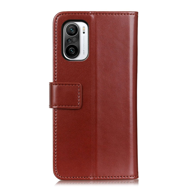 For Xiaomi Poco F3 3-Color Pearl Texture Magnetic Buckle Horizontal Flip PU Leather Case with Card Slots & Wallet & Holder