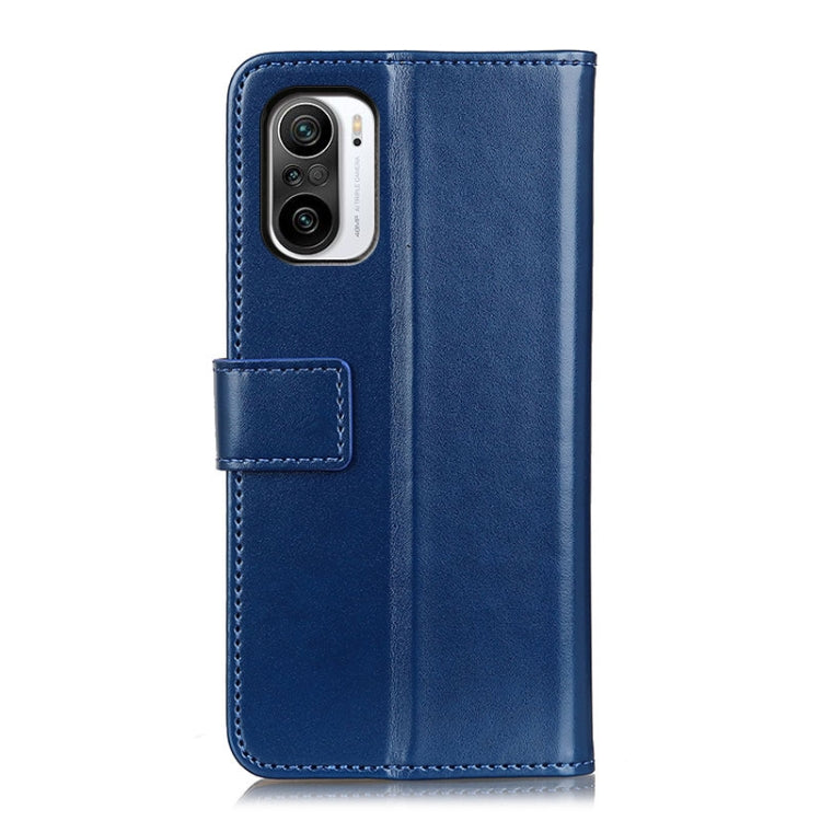 For Xiaomi Poco F3 3-Color Pearl Texture Magnetic Buckle Horizontal Flip PU Leather Case with Card Slots & Wallet & Holder