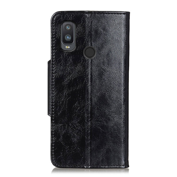 For Alcatel 1L (2021) Crazy Horse Texture Horizontal Flip Leather Case with Holder & 6-Card Slots & Wallet