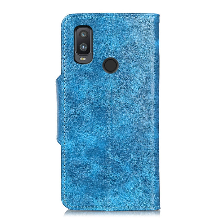 For Alcatel 1L (2021) Crazy Horse Texture Horizontal Flip Leather Case with Holder & 6-Card Slots & Wallet