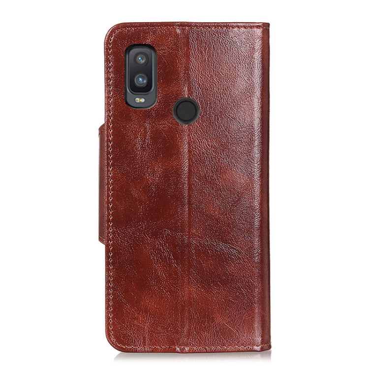 For Alcatel 1L (2021) Crazy Horse Texture Horizontal Flip Leather Case with Holder & 6-Card Slots & Wallet