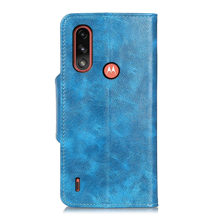 For Motorola Moto E7 Power (2021) Crazy Horse Texture Horizontal Flip Leather Case with Holder & 6-Card Slots & Wallet