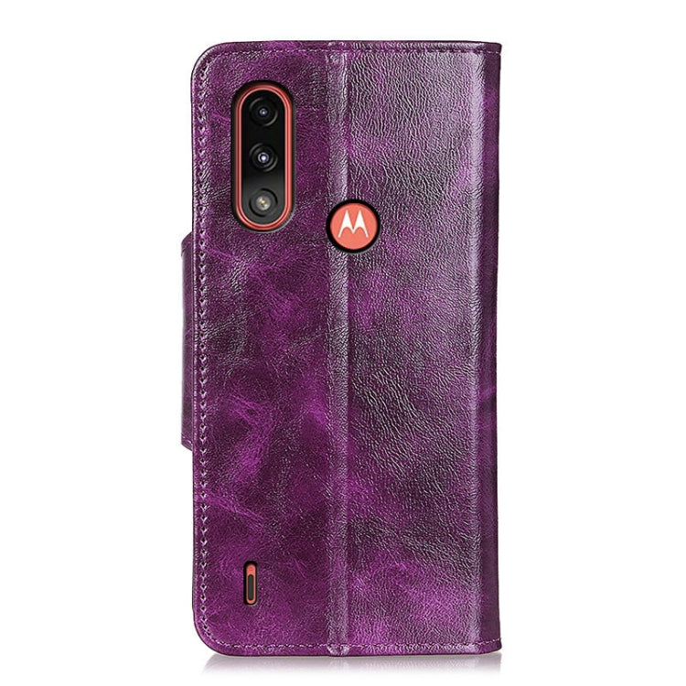 For Motorola Moto E7 Power (2021) Crazy Horse Texture Horizontal Flip Leather Case with Holder & 6-Card Slots & Wallet