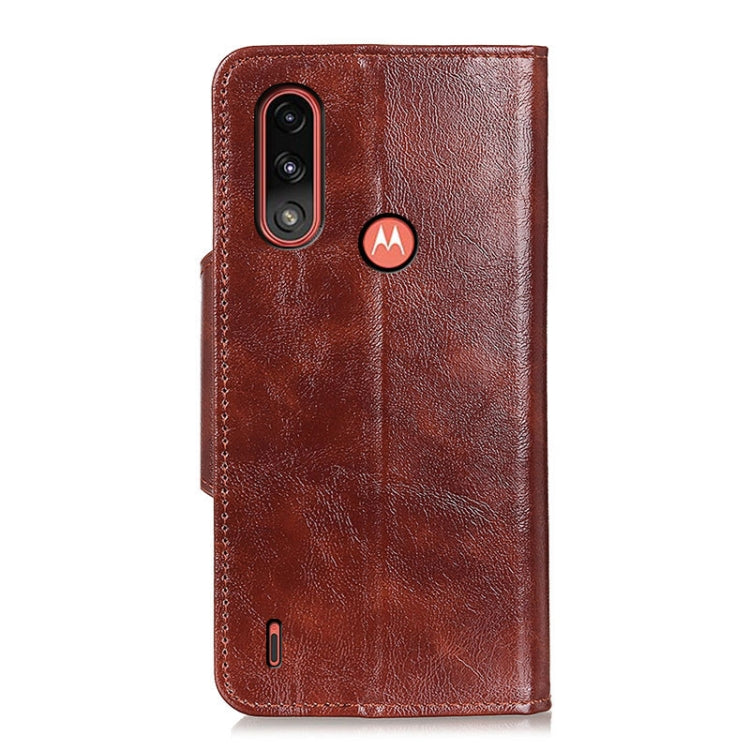 For Motorola Moto E7 Power (2021) Crazy Horse Texture Horizontal Flip Leather Case with Holder & 6-Card Slots & Wallet