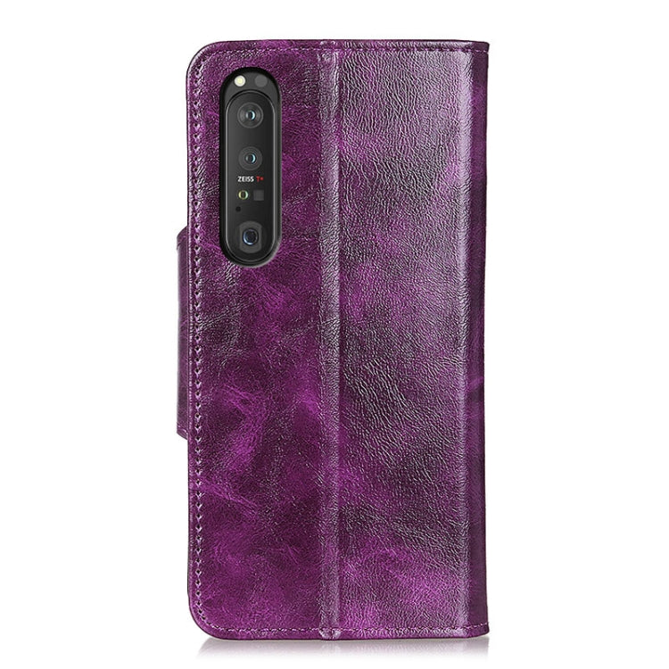 For Sony Xperia 1 III Crazy Horse Texture Horizontal Flip Leather Case with Holder & 6-Card Slots & Wallet