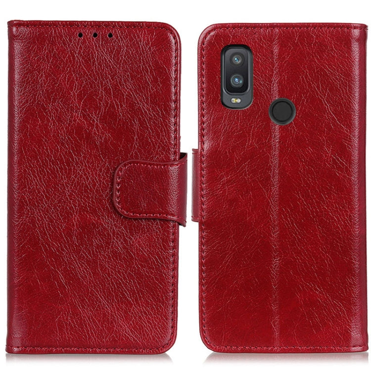 For Alcatel 1L (2021) Nappa Texture Horizontal Flip Leather Case with Holder & Card Slots & Wallet