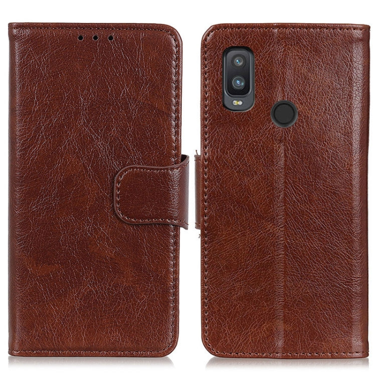 For Alcatel 1L (2021) Nappa Texture Horizontal Flip Leather Case with Holder & Card Slots & Wallet