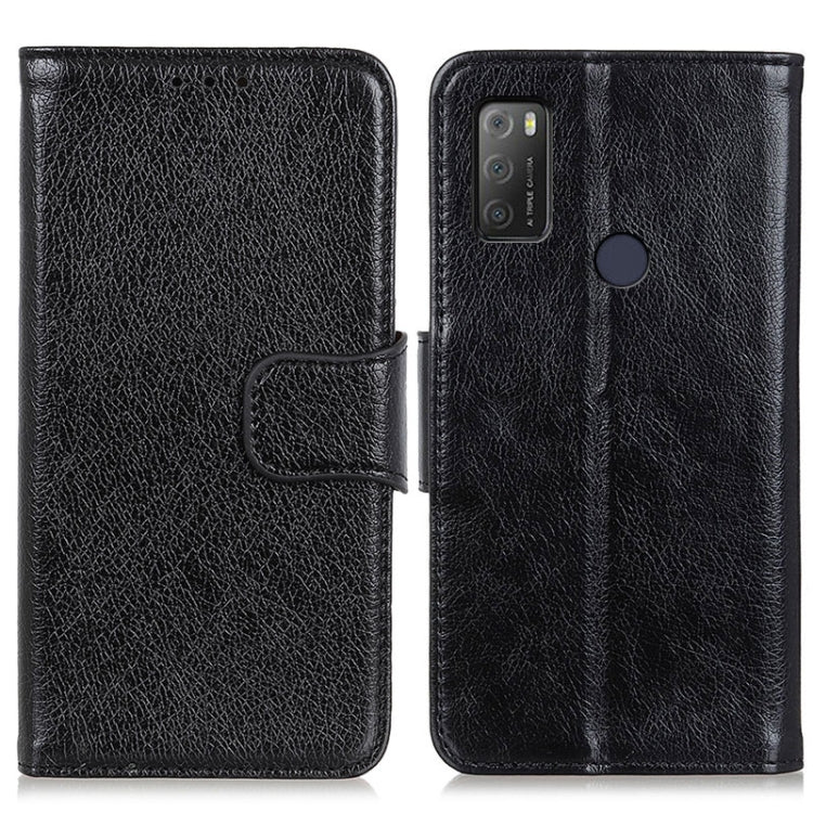For Alcatel 1S (2021) Nappa Texture Horizontal Flip Leather Case with Holder & Card Slots & Wallet