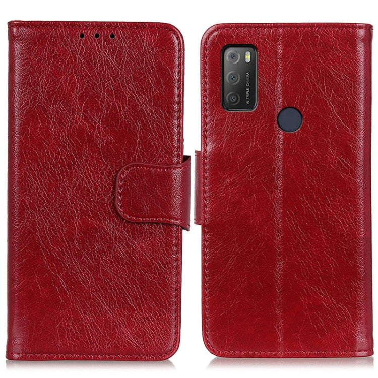 For Alcatel 1S (2021) Nappa Texture Horizontal Flip Leather Case with Holder & Card Slots & Wallet