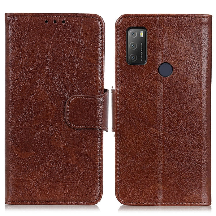 For Alcatel 1S (2021) Nappa Texture Horizontal Flip Leather Case with Holder & Card Slots & Wallet