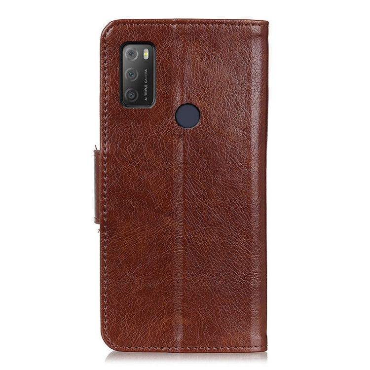 For Alcatel 1S (2021) Nappa Texture Horizontal Flip Leather Case with Holder & Card Slots & Wallet