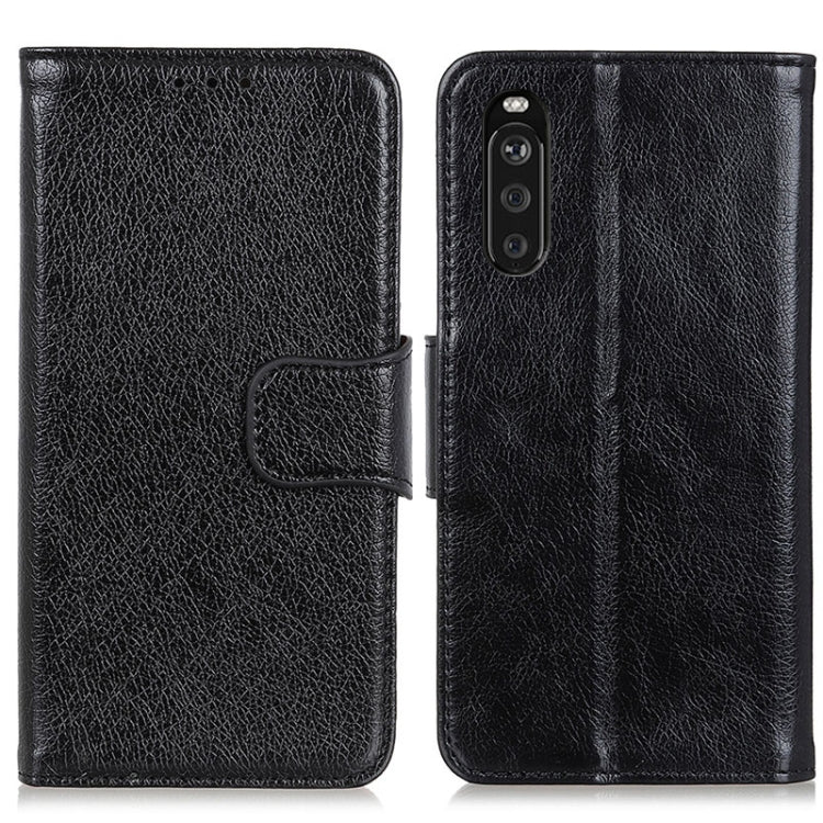 For Sony Xperia 10 III Nappa Texture Horizontal Flip Leather Case with Holder & Card Slots & Wallet