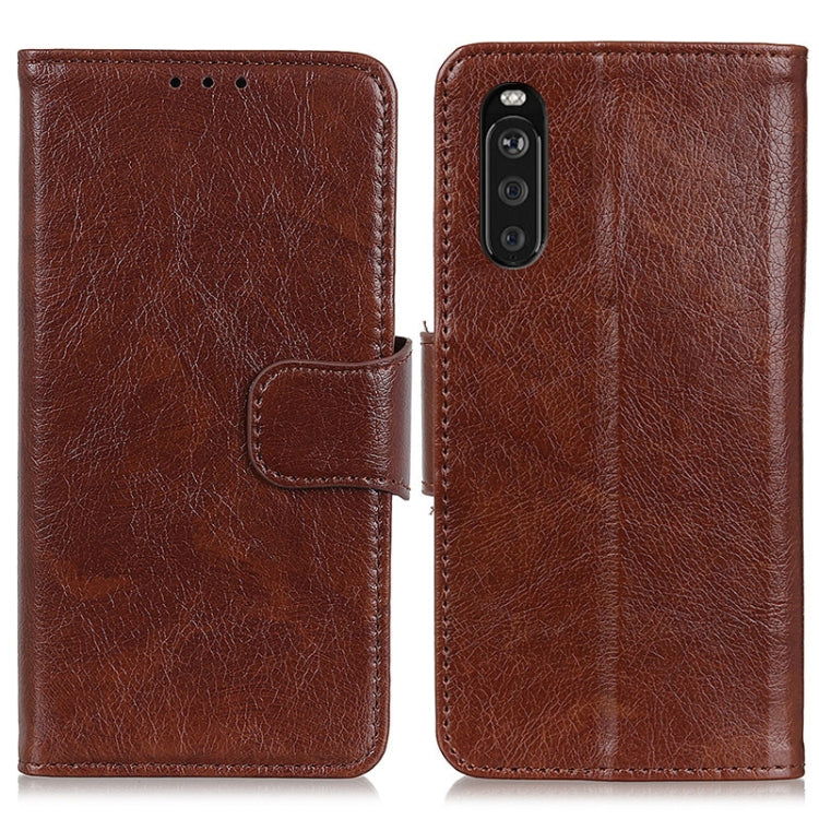 For Sony Xperia 10 III Nappa Texture Horizontal Flip Leather Case with Holder & Card Slots & Wallet