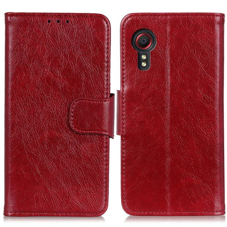 For Samsung Galaxy Xcover 5 Nappa Texture Horizontal Flip Leather Case with Holder & Card Slots & Wallet