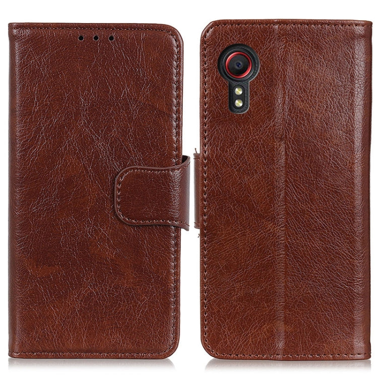 For Samsung Galaxy Xcover 5 Nappa Texture Horizontal Flip Leather Case with Holder & Card Slots & Wallet