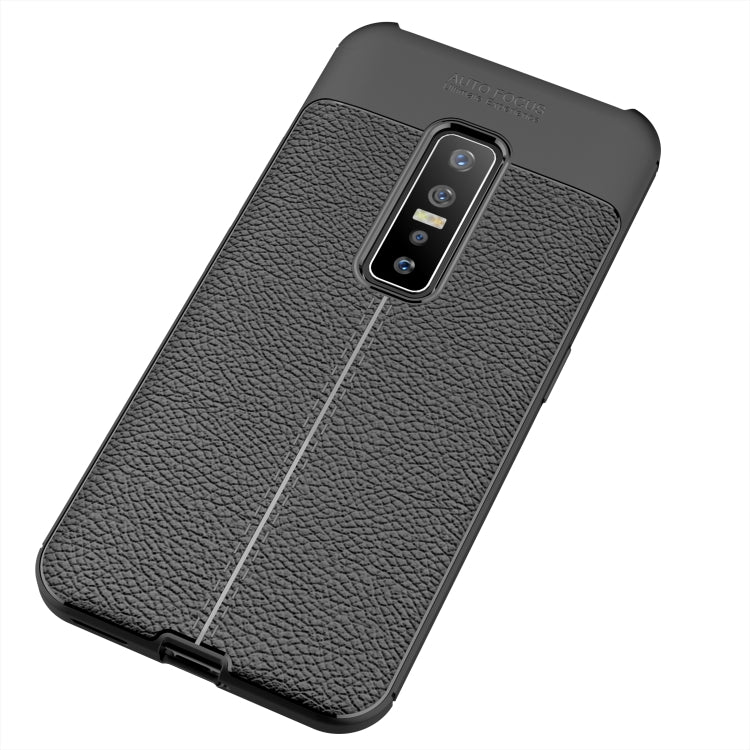 For Vivo V17 Pro Litchi Texture TPU Shockproof Protective Case