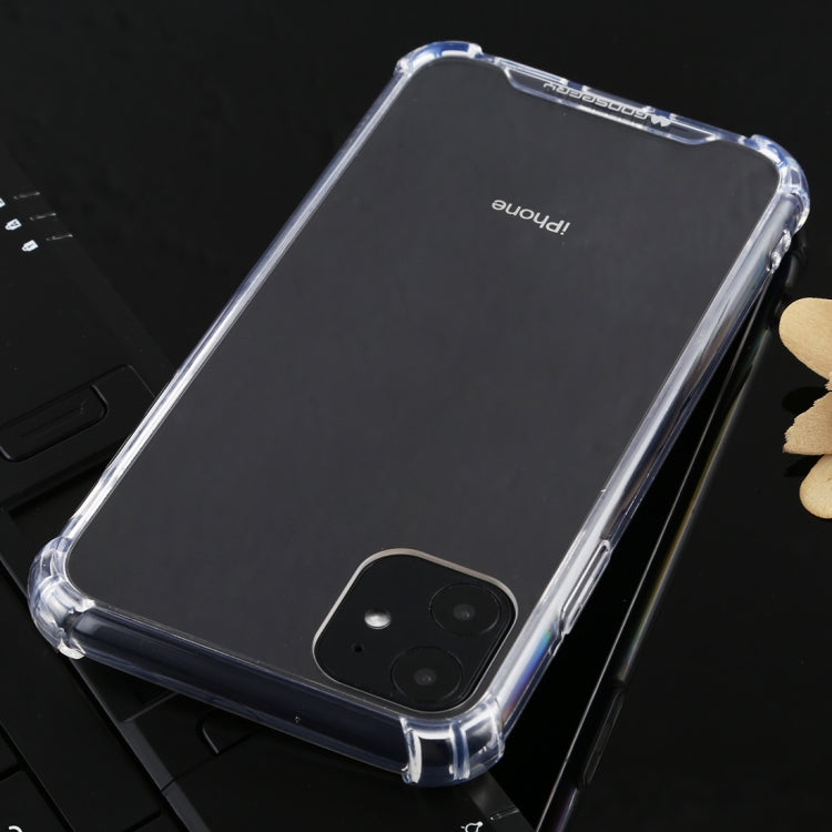 For iPhone 11 Pro MERCURY GOOSPERY For iPhone 11 Four-Corner Shockproof Full Coverage Soft Case(Transparent)