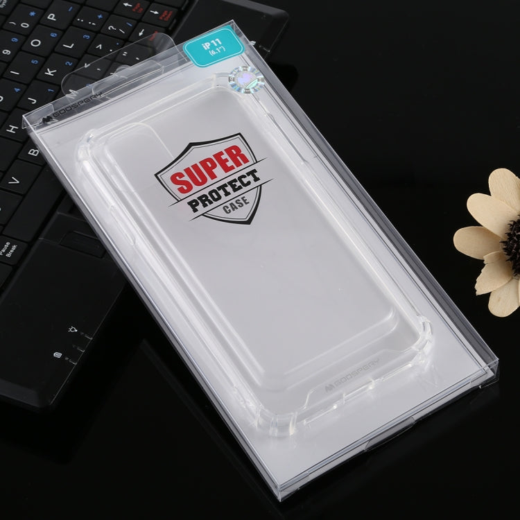 For iPhone 11 Pro MERCURY GOOSPERY For iPhone 11 Four-Corner Shockproof Full Coverage Soft Case(Transparent)