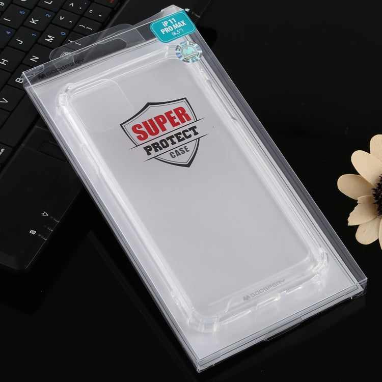 For iPhone 11 Pro MERCURY GOOSPERY  Max Four-Corner Shockproof Full Coverage Soft Case(Transparent)