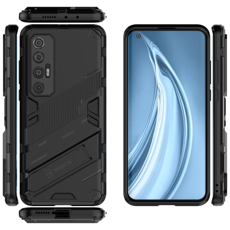 For Xiaomi Mi 10S Punk Armor 2 in 1 PC + TPU Shockproof Case with Invisible Holder