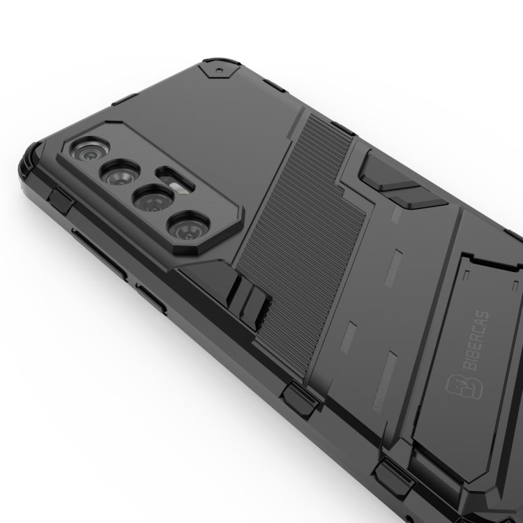 For Xiaomi Mi 10S Punk Armor 2 in 1 PC + TPU Shockproof Case with Invisible Holder