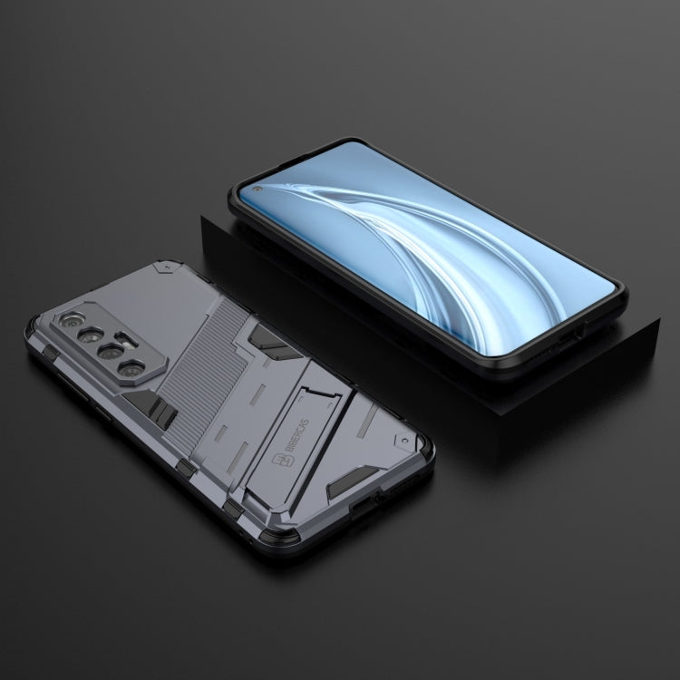 For Xiaomi Mi 10S Punk Armor 2 in 1 PC + TPU Shockproof Case with Invisible Holder