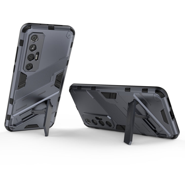 For Xiaomi Mi 10S Punk Armor 2 in 1 PC + TPU Shockproof Case with Invisible Holder