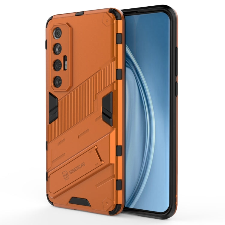 For Xiaomi Mi 10S Punk Armor 2 in 1 PC + TPU Shockproof Case with Invisible Holder