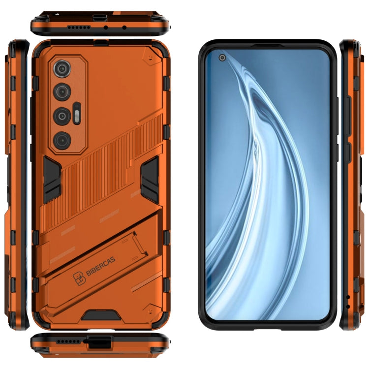 For Xiaomi Mi 10S Punk Armor 2 in 1 PC + TPU Shockproof Case with Invisible Holder