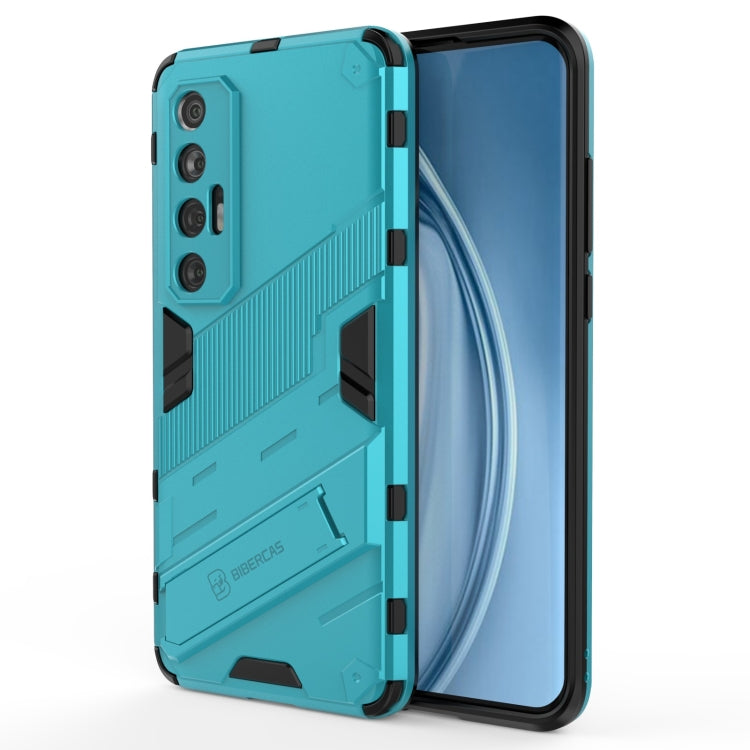 For Xiaomi Mi 10S Punk Armor 2 in 1 PC + TPU Shockproof Case with Invisible Holder