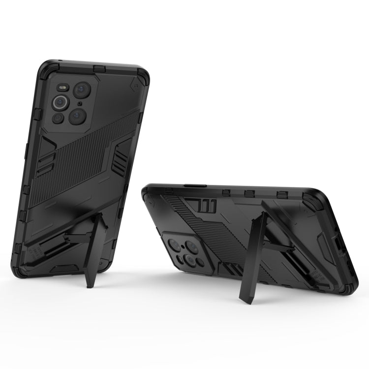 For OPPO Find X3 Punk Armor 2 in 1 PC + TPU Shockproof Case with Invisible Holder
