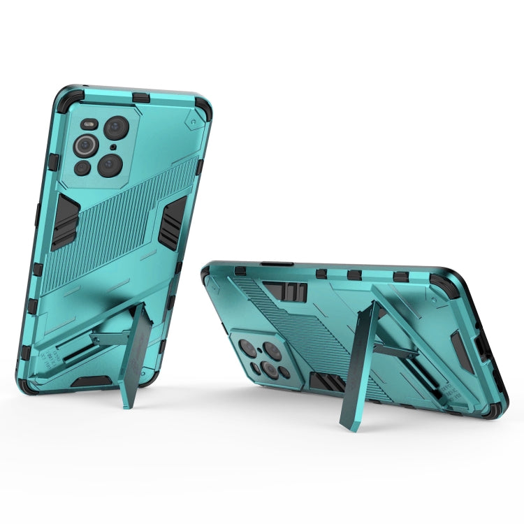 For OPPO Find X3 Punk Armor 2 in 1 PC + TPU Shockproof Case with Invisible Holder