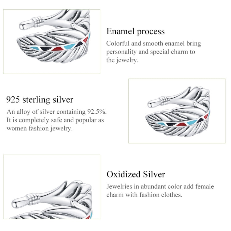 S925 Sterling Silver Wing Ear Clip Women Earrings