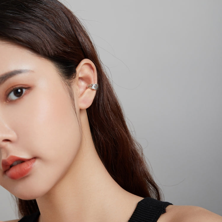 S925 Sterling Silver Wing Ear Clip Women Earrings