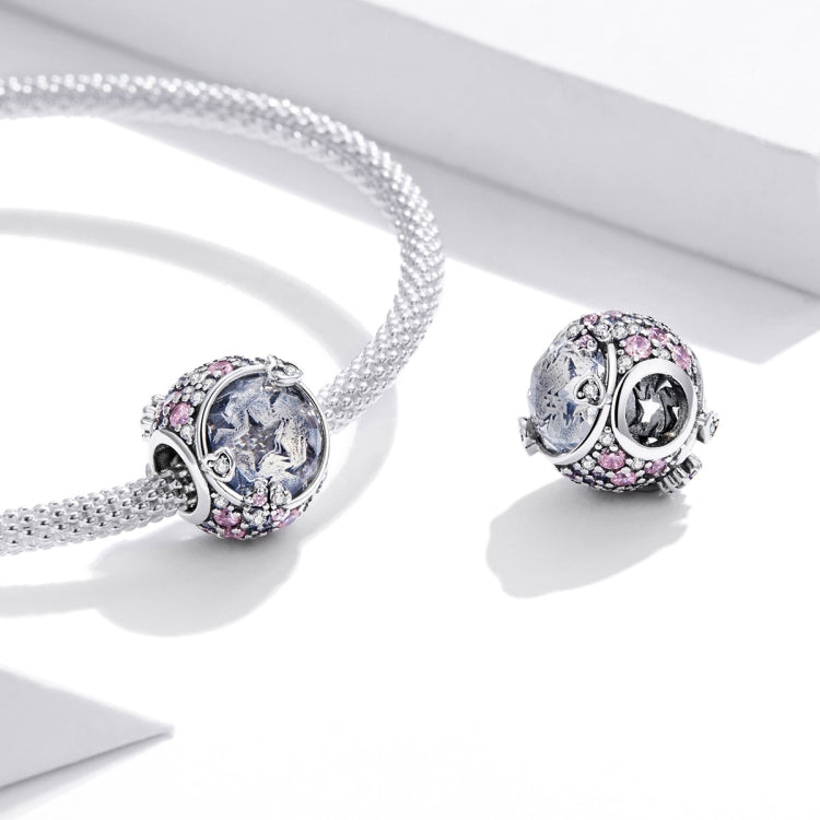 S925 Sterling Silver Romantic Wedding Beads DIY Bracelet Necklace Accessories