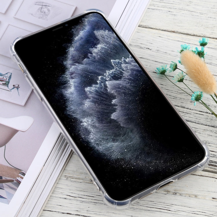 For iPhone 11 Pro Max Four-Corner Anti-Drop Ultra-Thin TPU Case(Transparent)