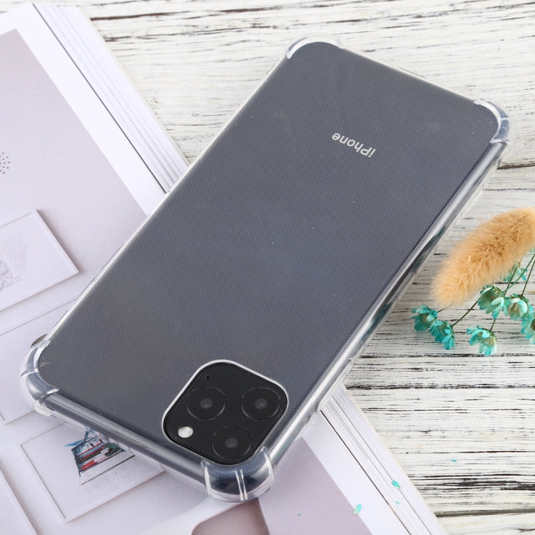 For iPhone 11 Pro Max Four-Corner Anti-Drop Ultra-Thin TPU Case(Transparent)