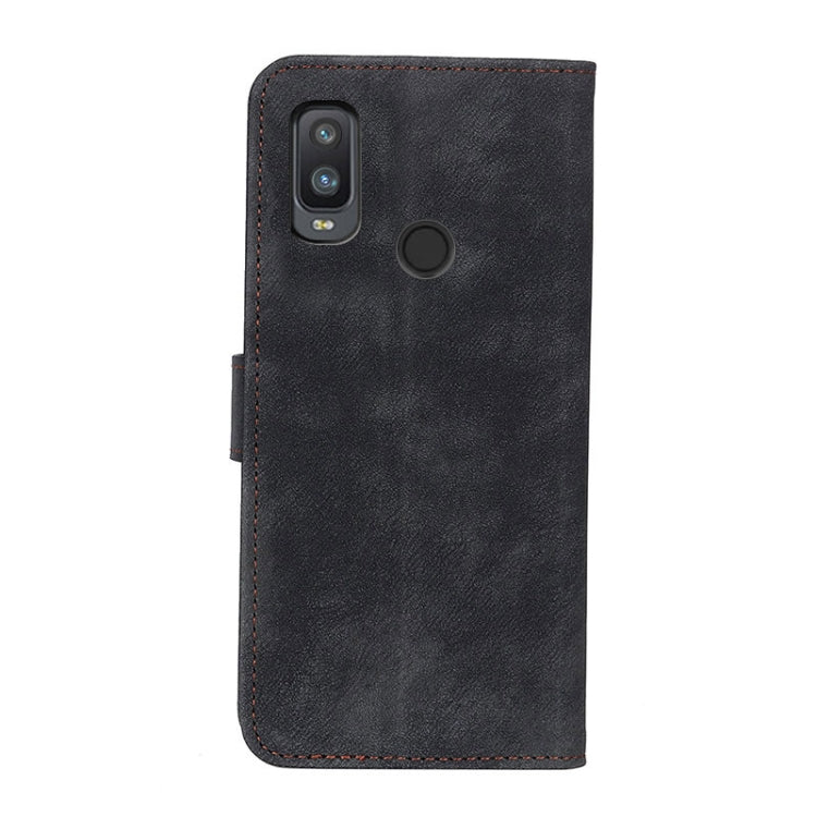 For Alcatel 1L (2021) Antelope Texture Magnetic Buckle Horizontal Flip PU Leather Case with Card Slots & Wallet & Holder