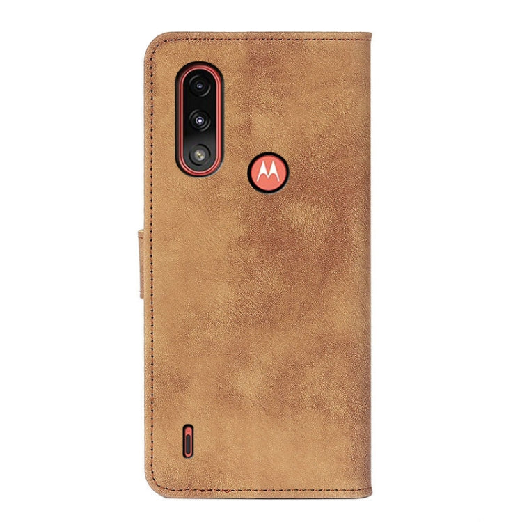 For Motorola Moto E7 Power(2021) Antelope Texture Magnetic Buckle Horizontal Flip PU Leather Case with Card Slots & Wallet & Holder