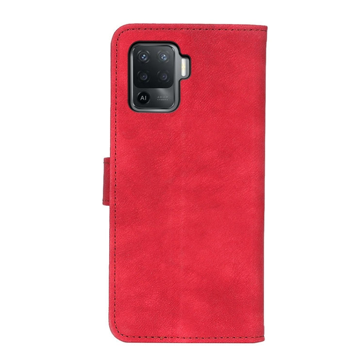 For OPPO A94 / F19 Pro Antelope Texture Magnetic Buckle Horizontal Flip PU Leather Case with Card Slots & Wallet & Holder