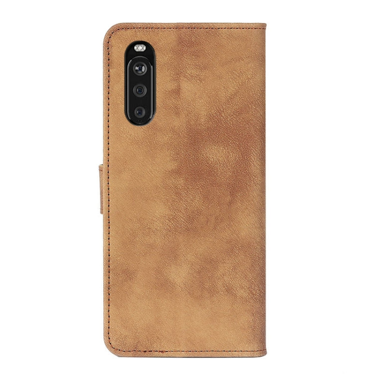 For Sony Xperia 10 III Antelope Texture Magnetic Buckle Horizontal Flip PU Leather Case with Card Slots & Wallet & Holder
