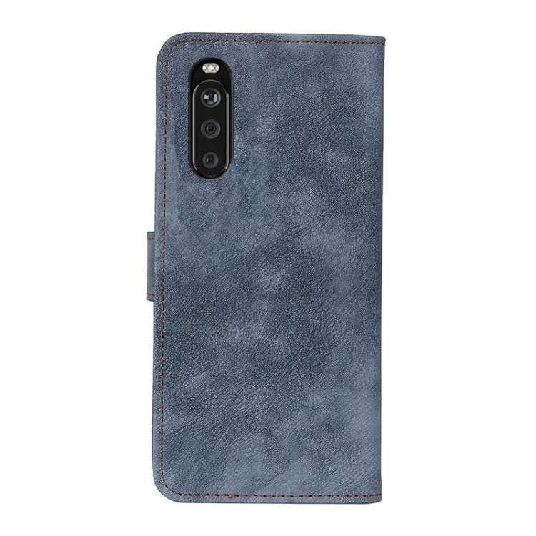 For Sony Xperia 10 III Antelope Texture Magnetic Buckle Horizontal Flip PU Leather Case with Card Slots & Wallet & Holder