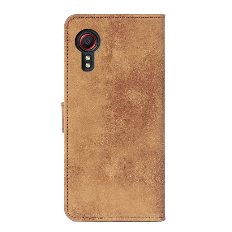 For Samsung Galaxy Xcover 5 / 5S Antelope Texture Magnetic Buckle Horizontal Flip PU Leather Case with Card Slots & Wallet & Holder