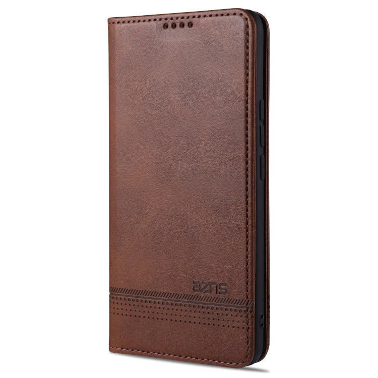 For vivo S9 AZNS Magnetic Calf Texture Horizontal Flip Leather Case with Card Slots & Holder & Wallet