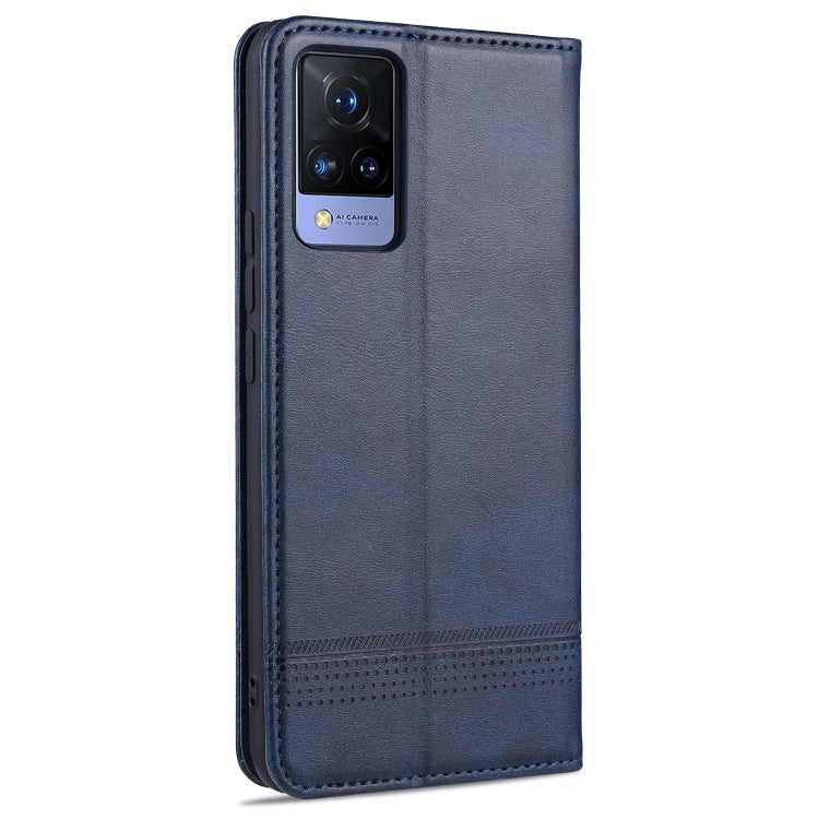 For vivo S9 AZNS Magnetic Calf Texture Horizontal Flip Leather Case with Card Slots & Holder & Wallet